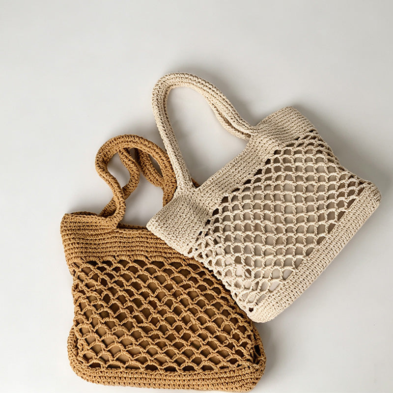 Macrame Mesh Tote Bag