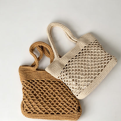 Macrame Mesh Tote Bag