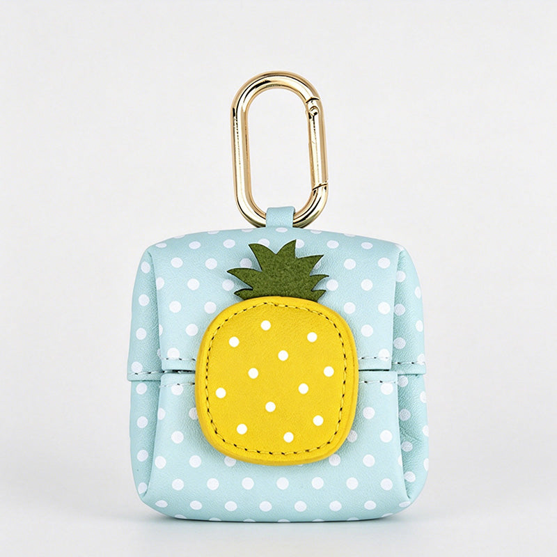 Lovely Cartoon Fruit Shape Mini PU Earbud Pouch