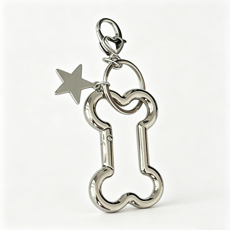 Bone Shape Keychain Bag Charm