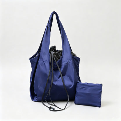 Color Drawstring Foldable Shopping Tote Bag