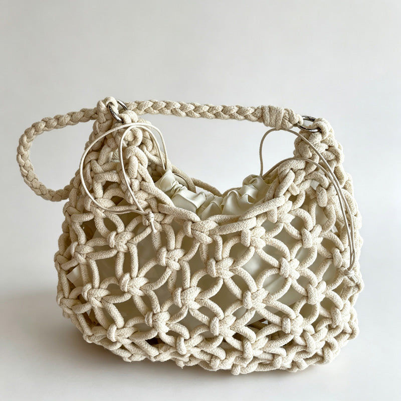 Chunky Knit Hobo Bag