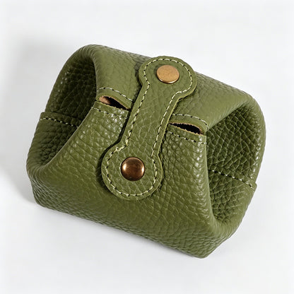 Mini Pebbled PU Snap Coin Purse