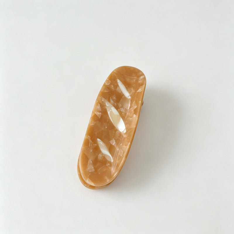Baguette & Wine Bottle Acrylic Hair Claw Clip