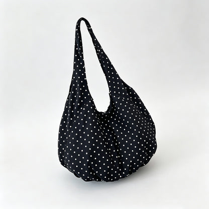 Polka Dot Large Capacity Hobo Tote Bag