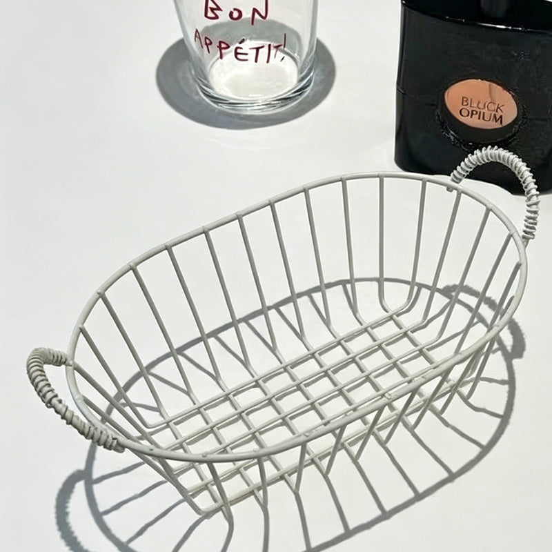 Durable Iron Hollow Wire Fruit Storage Basket