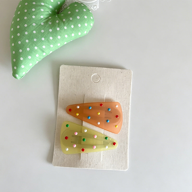 Polka Dot Hair Clips