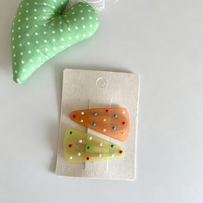 Polka Dot Hair Clips