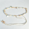 Hand-woven Wax Cord Beaded Waist Belt