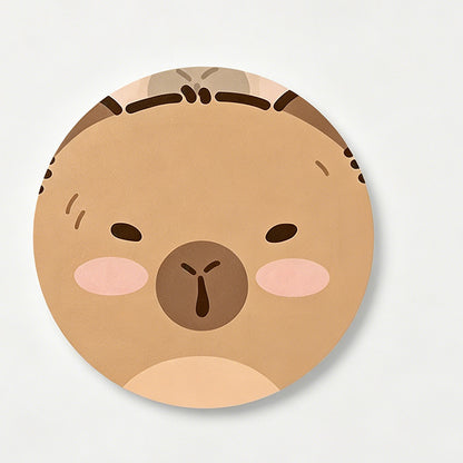 Capybara Round Car Coaster