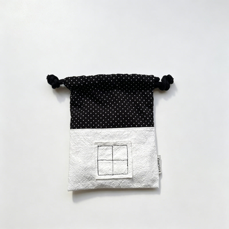 House Drawstring Storage Pouch