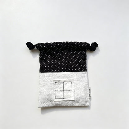 House Drawstring Storage Pouch