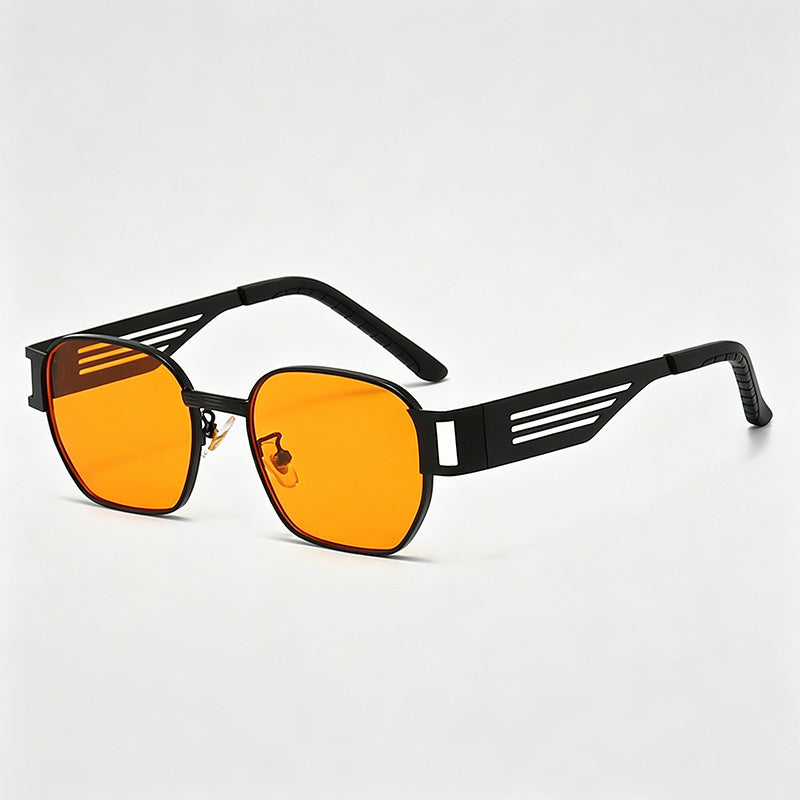 Vintage Hollow Metal Square Sunglasses