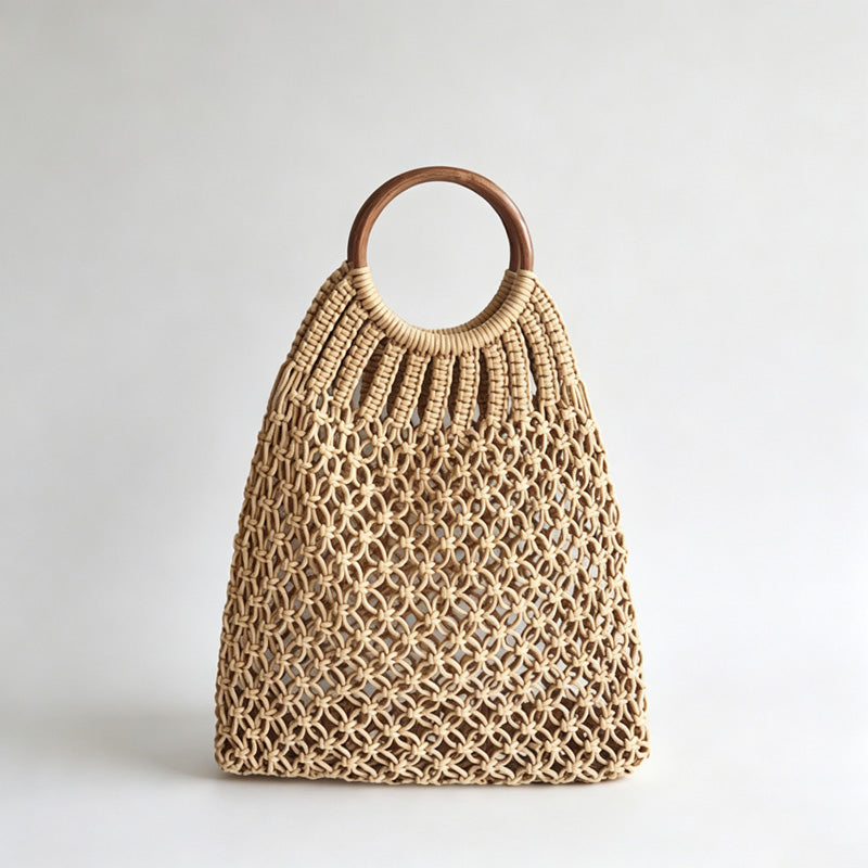 Ring Handle Mesh Bag