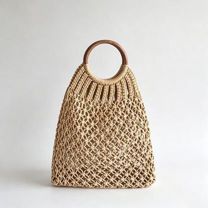 Ring Handle Mesh Bag
