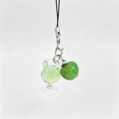 Fruit Juice Lanyard Keychain Bag Charm