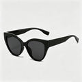 Stylish Two-Tone Cat-Eye PC Frame Fashion Sunglasses