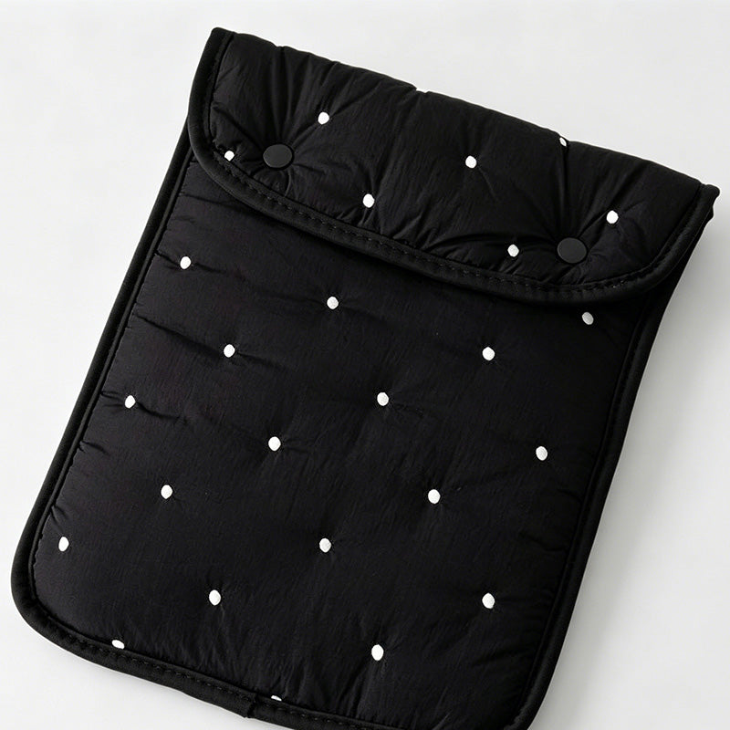 Polka Dot Embroidered Tablet Sleeve