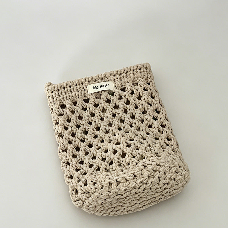 Hollow Crochet Mini Phone Crossbody Bag