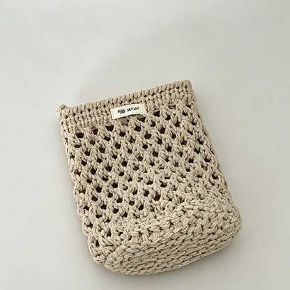 Hollow Crochet Mini Phone Crossbody Bag