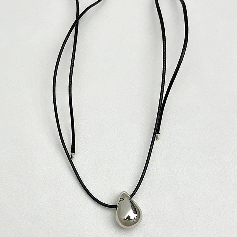 Minimalist Teardrop Adjustable Long Sweater Clavicle Necklace