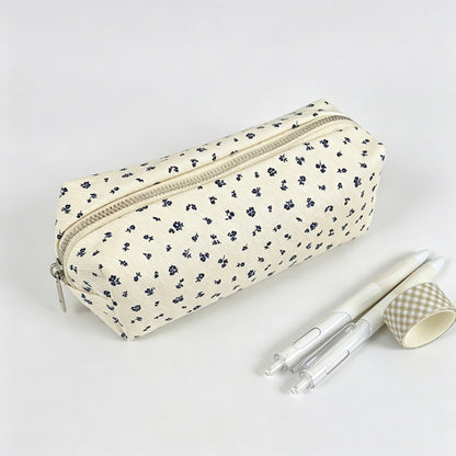 Floral Canvas Pencil Case