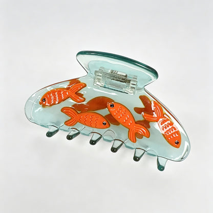 Goldfish Acetate Hair Claw Clips