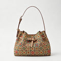 Vintage Ethnic Floral Printed Soft Shoulder Bag