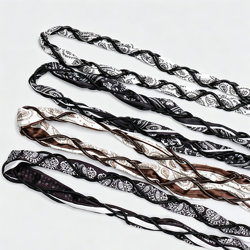 Bohemian Paisley Printed Scarf Waist Belt