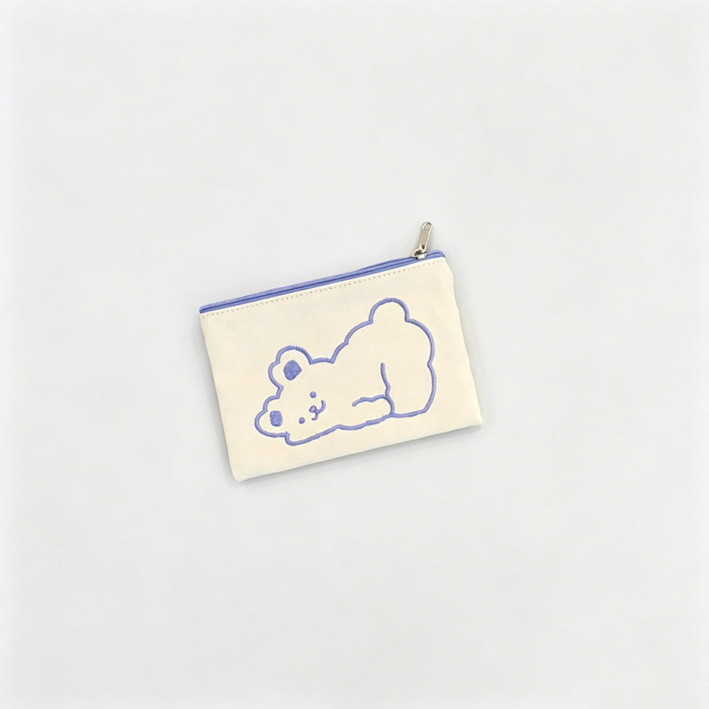 Mini Zipper Cloud Bear Pouch