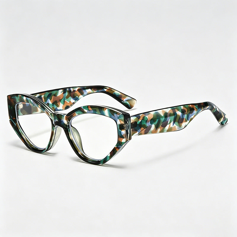 Trendy Irregular Cat Eye Glasses