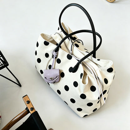 Polka Dot Bucket Bag
