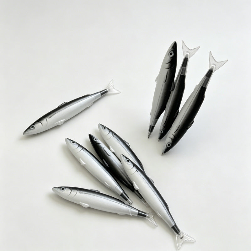 Fish Shaped Pull Cap Ballpoint Pen