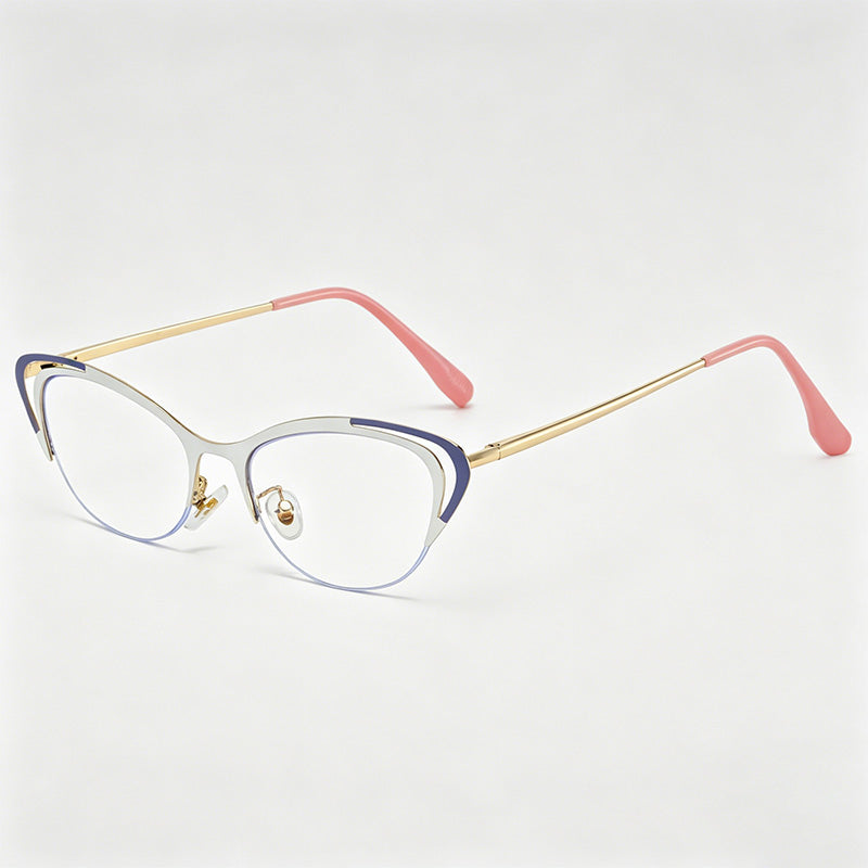 Hollow Cat Eye Luxe Metal AC Protective Sunglasses