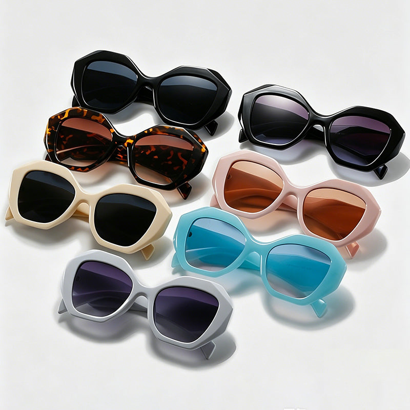 Irregular Cut Hip Hop PC Protective Fashion Sunglasses