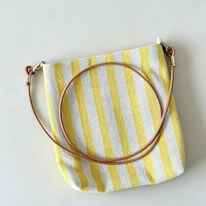 Striped Crossbody Bag