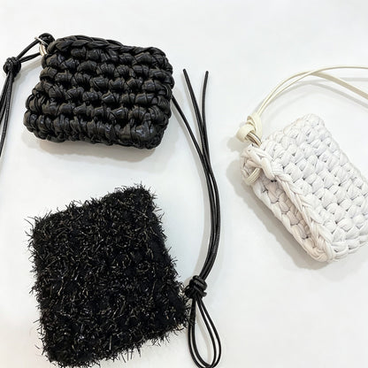Beaded Woven Mini Pouch