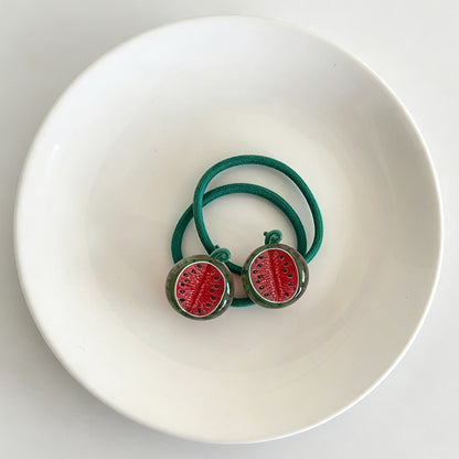 2 Colorful Jelly Hair Tie