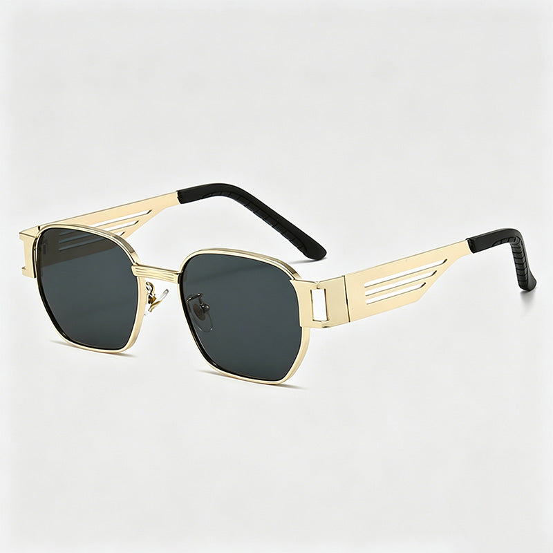 Vintage Hollow Metal Square Sunglasses