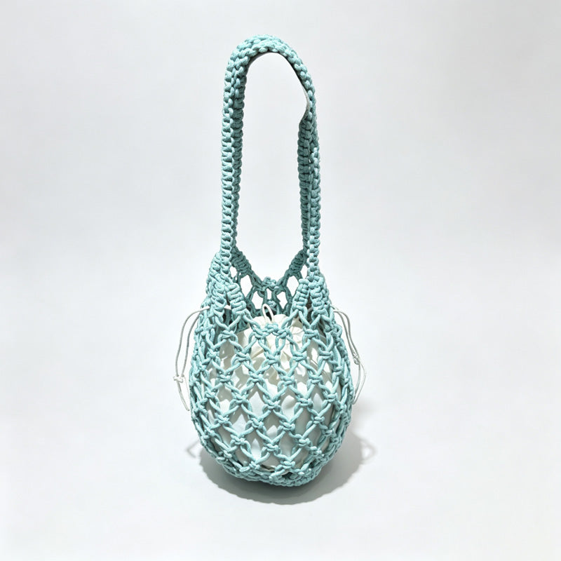 Beaded Crochet Shoulder Bag