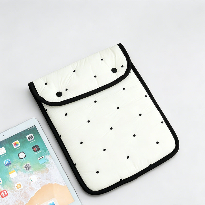 Polka Dot Embroidered Tablet Sleeve