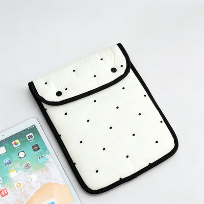 Polka Dot Embroidered Tablet Sleeve