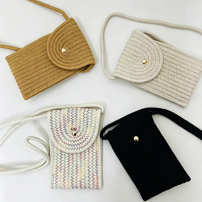 Ribbed Phone Crossbody Bag