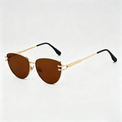 Polygon Trendy Minimalist Metal Fashion Sunglasses