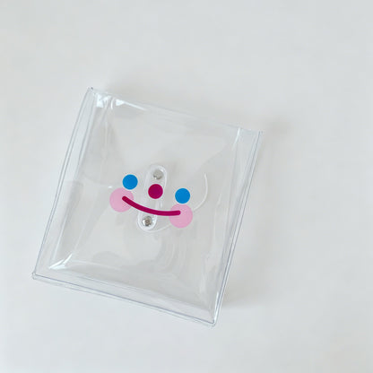 Clear Bear Print Storage Pouch Makeup Pencil Case