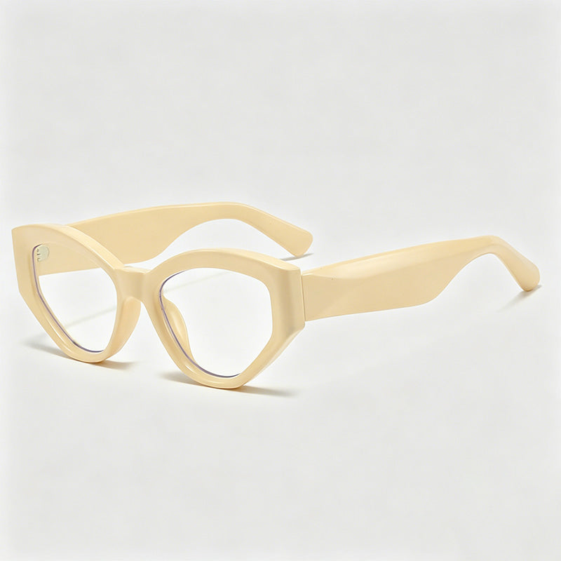 Trendy Irregular Cat Eye Glasses