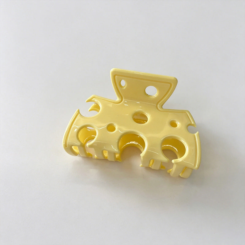 Dessert Cheese Checkered Claw Clip