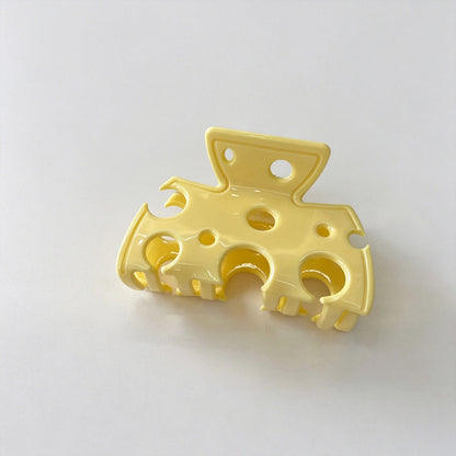 Dessert Cheese Checkered Claw Clip