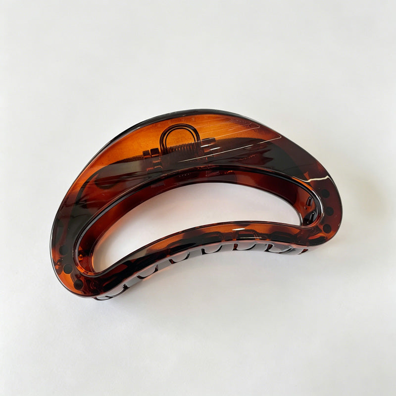 Large Butterfly Acetate Half Round Hair Claw Clip