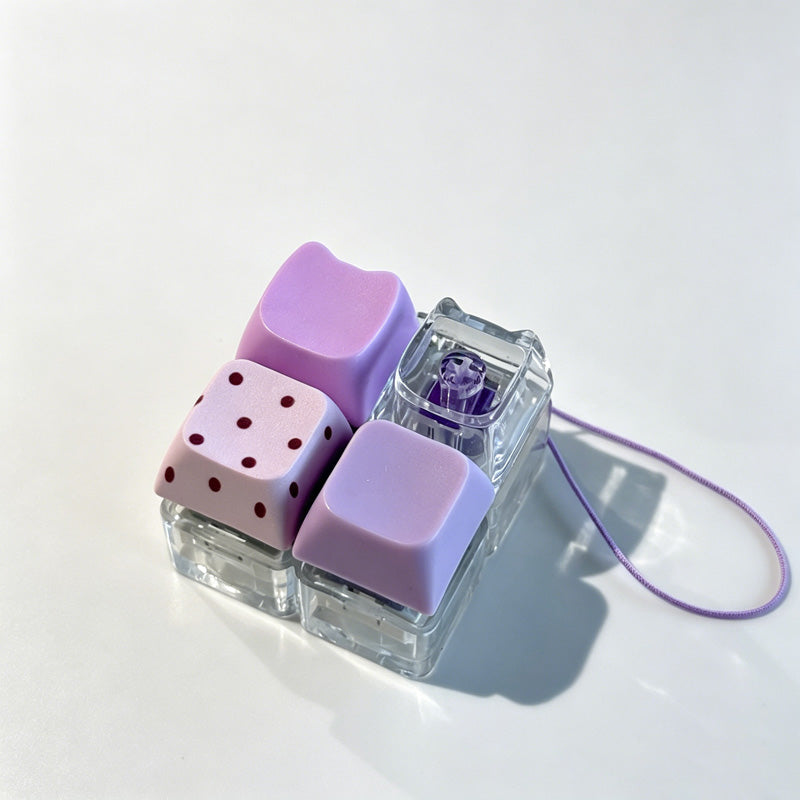 Two-Key Fidget Cat Keychain